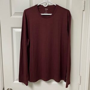Sonoma Men’s Maroon Long Sleeve Pajama Tee Size Large